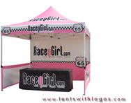 10 x 10 Pop Up Tent - Racey Girl